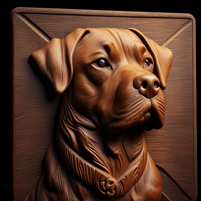 3D модель Собака Джульбарс знаменита тварина (STL)
